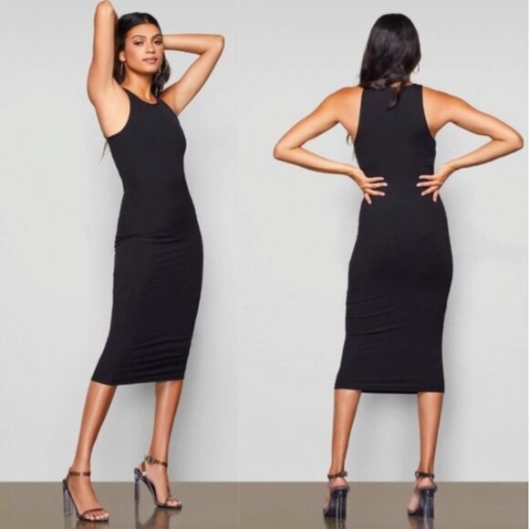 Good American Dresses & Skirts - GOOD AMERICAN The Body Sculpted Midi Dress Black Minimalist Bodycon Size 0 / XS